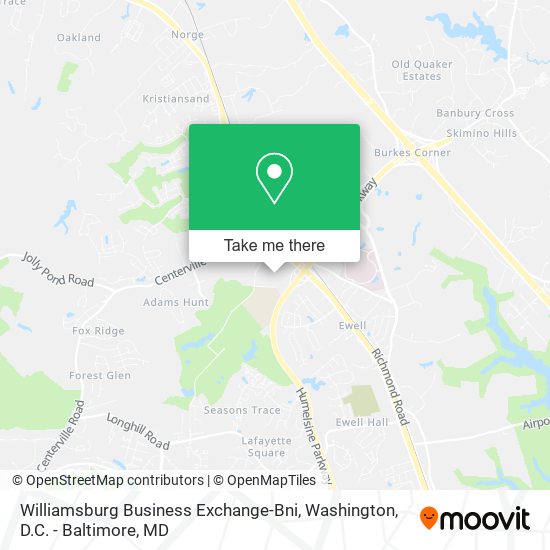 Williamsburg Business Exchange-Bni map