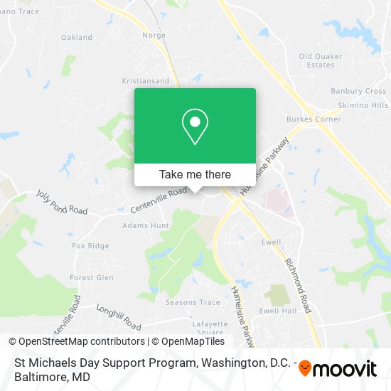 St Michaels Day Support Program map
