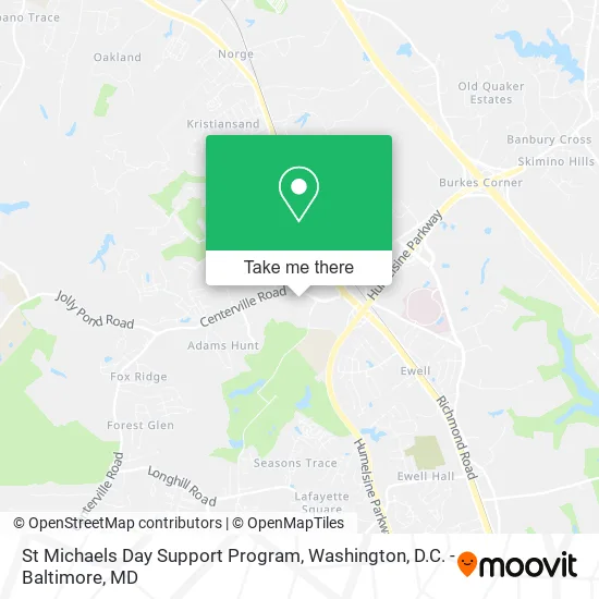 Mapa de St Michaels Day Support Program