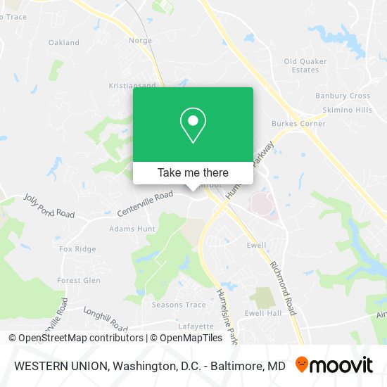 WESTERN UNION map