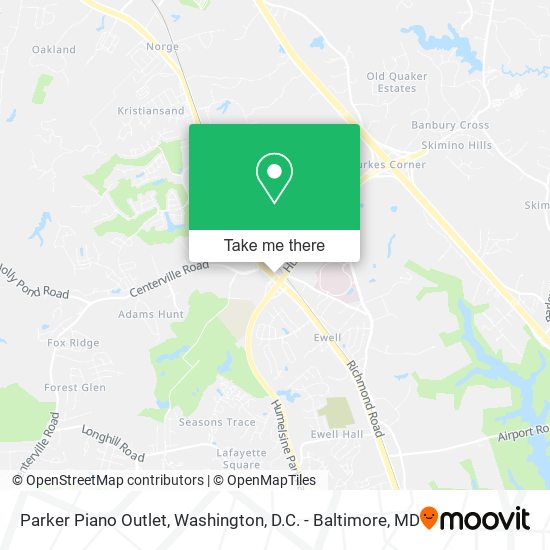 Parker Piano Outlet map