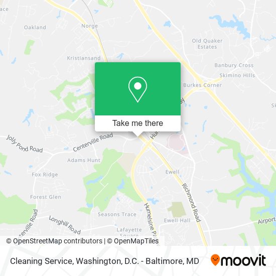 Mapa de Cleaning Service
