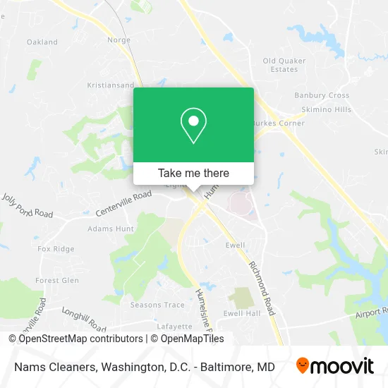 Nams Cleaners map