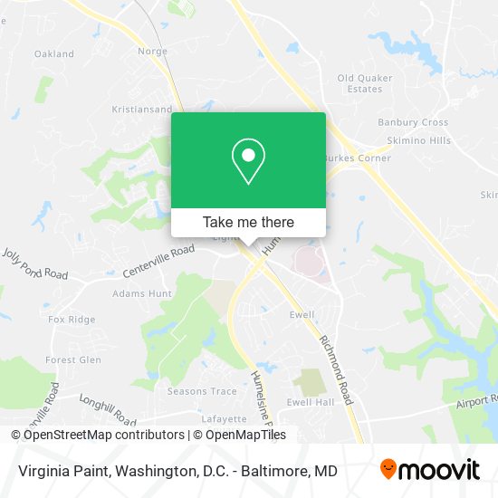 Mapa de Virginia Paint