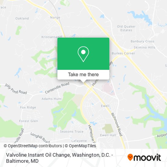 Valvoline Instant Oil Change map