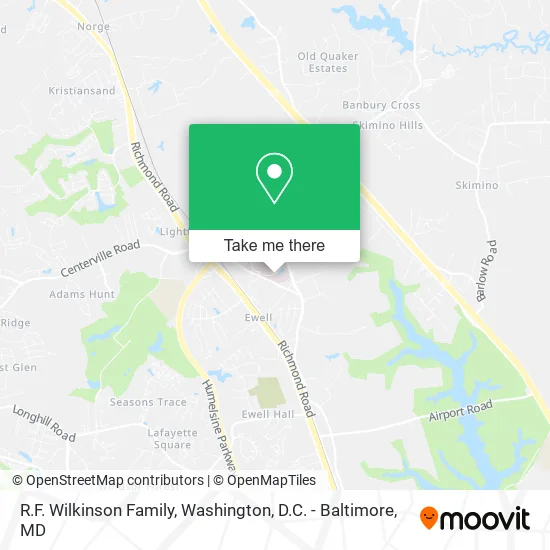 R.F. Wilkinson Family map