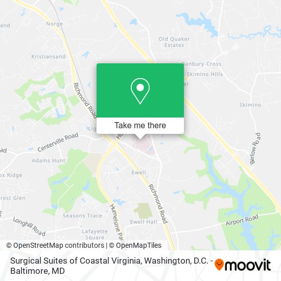 Surgical Suites of Coastal Virginia map