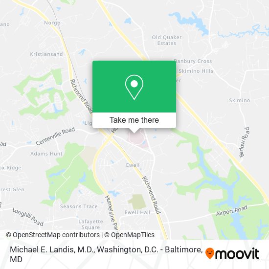 Michael E. Landis, M.D. map