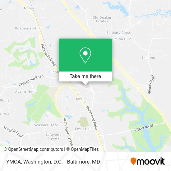 YMCA map