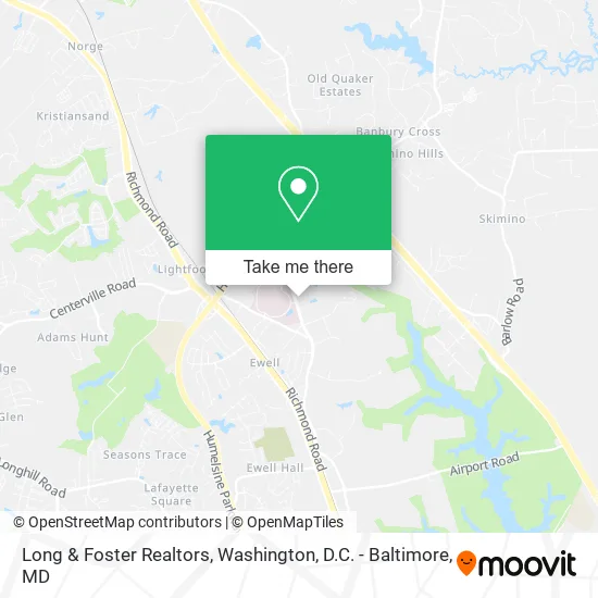 Long & Foster Realtors map