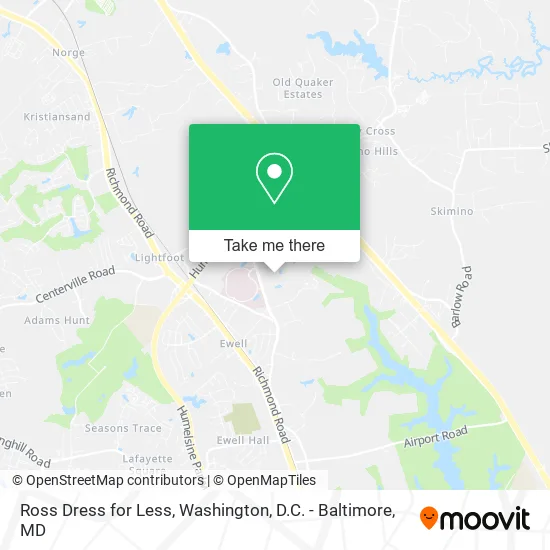 Ross Dress for Less map