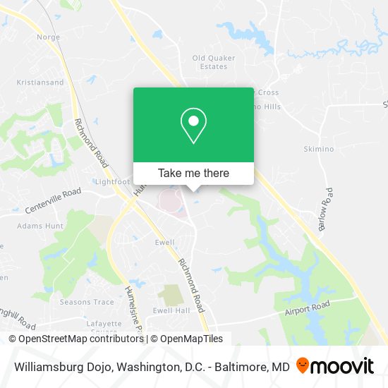 Mapa de Williamsburg Dojo