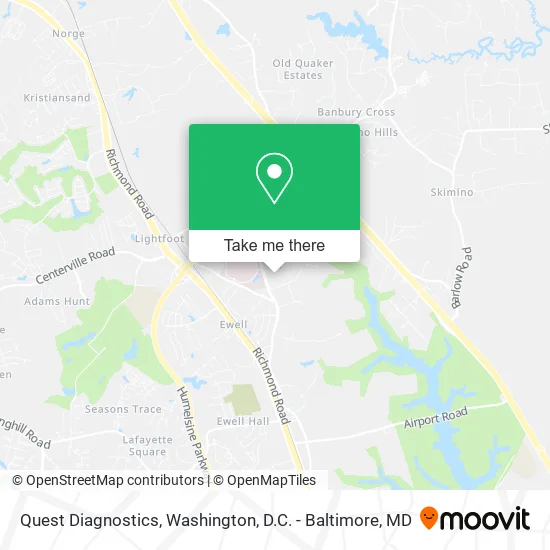 Quest Diagnostics map