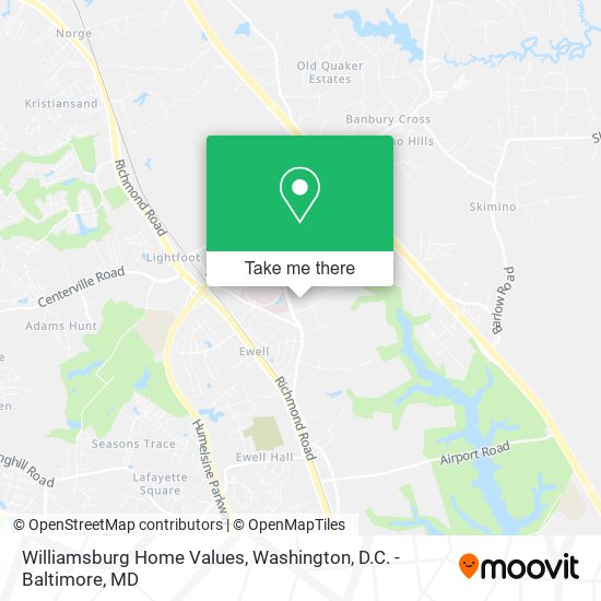 Mapa de Williamsburg Home Values