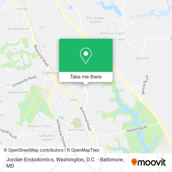 Jordan Endodontics map