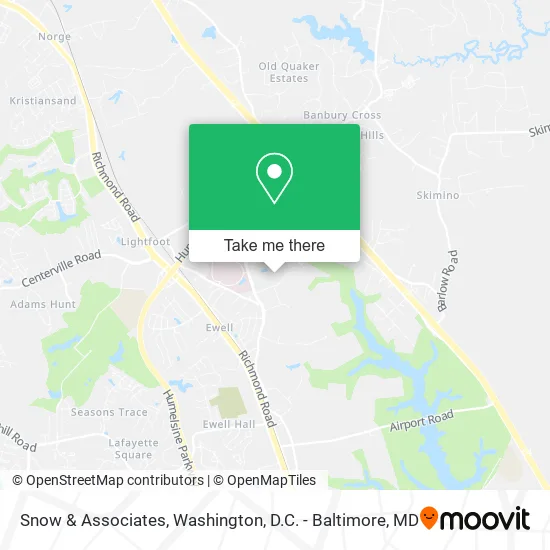Snow & Associates map