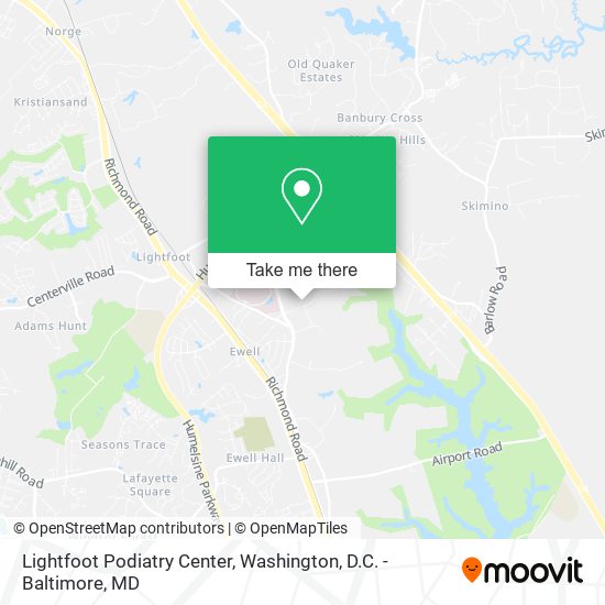 Mapa de Lightfoot Podiatry Center