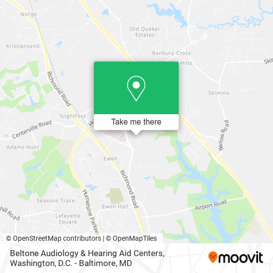 Mapa de Beltone Audiology & Hearing Aid Centers