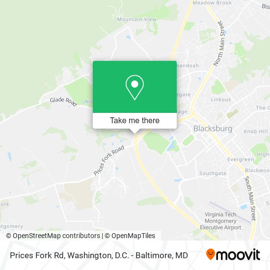 Prices Fork Rd map
