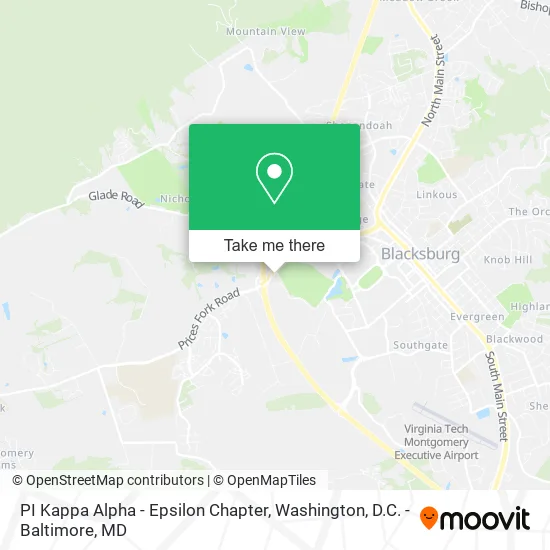PI Kappa Alpha - Epsilon Chapter map