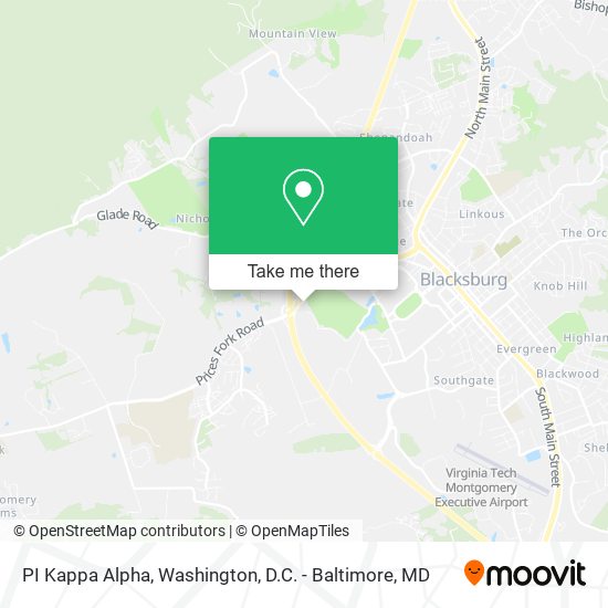 Mapa de PI Kappa Alpha
