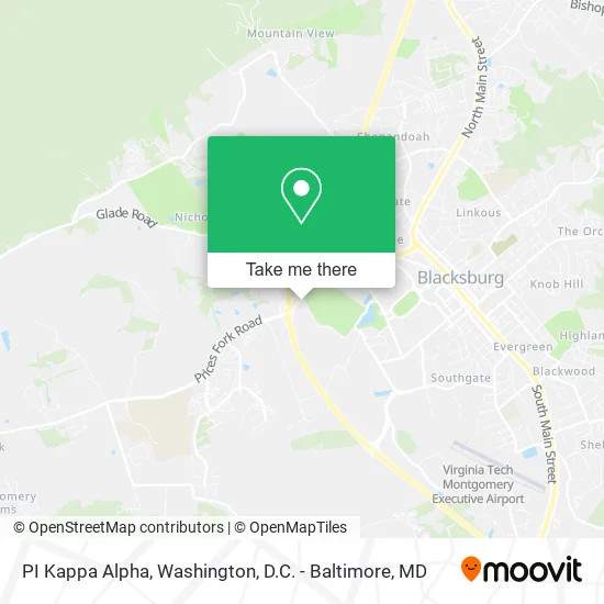 PI Kappa Alpha map