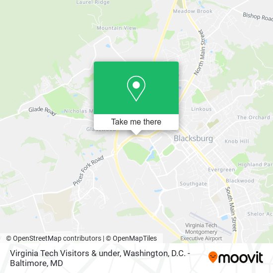 Virginia Tech Visitors & under map