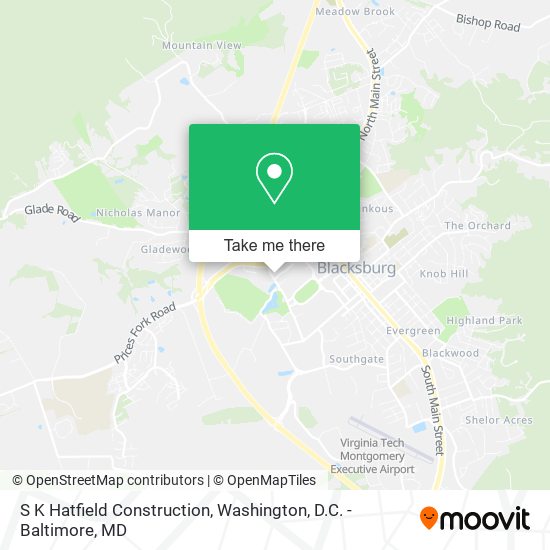S K Hatfield Construction map
