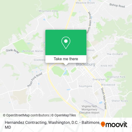 Hernandez Contracting map