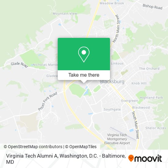 Virginia Tech Alumni A map