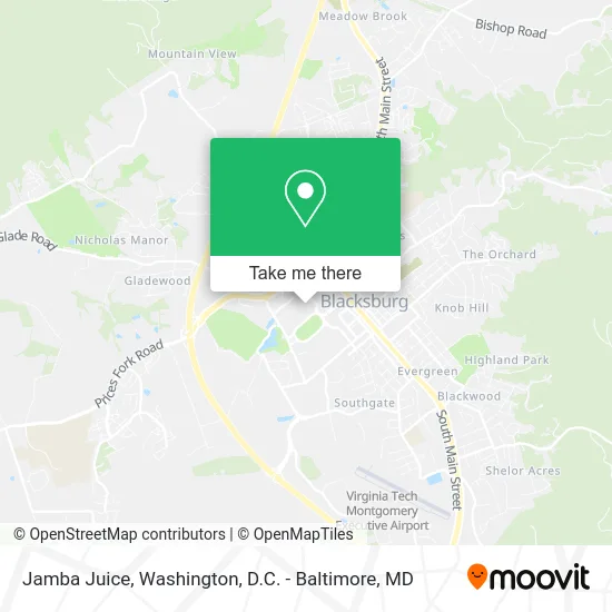 Jamba Juice map