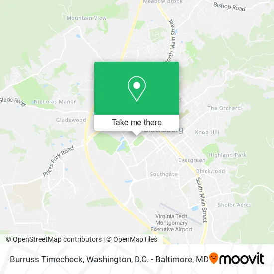Burruss Timecheck map