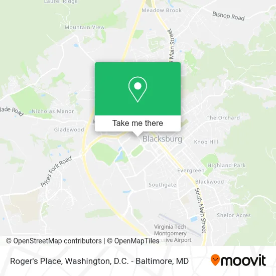 Roger's Place map