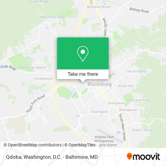 Mapa de Qdoba