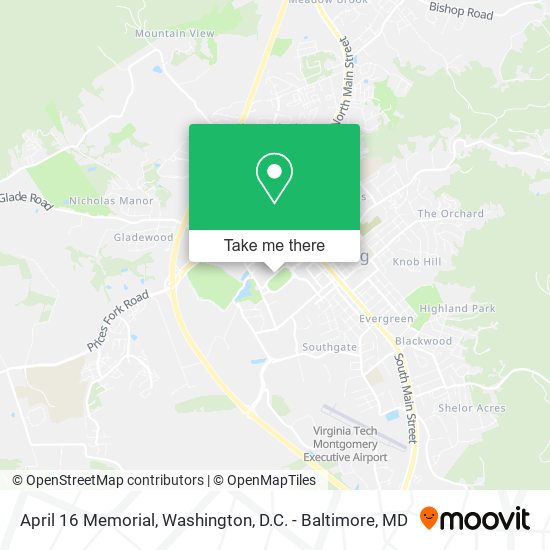 Mapa de April 16 Memorial