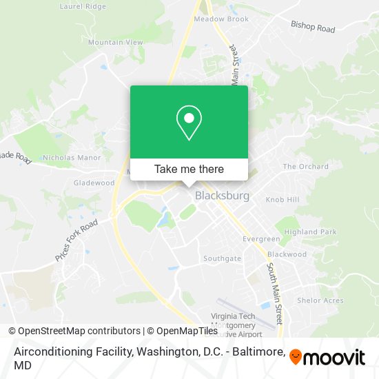Airconditioning Facility map
