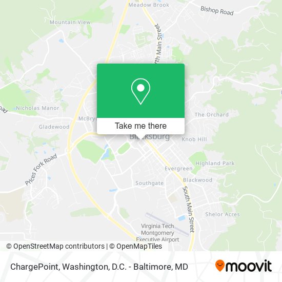 Mapa de ChargePoint