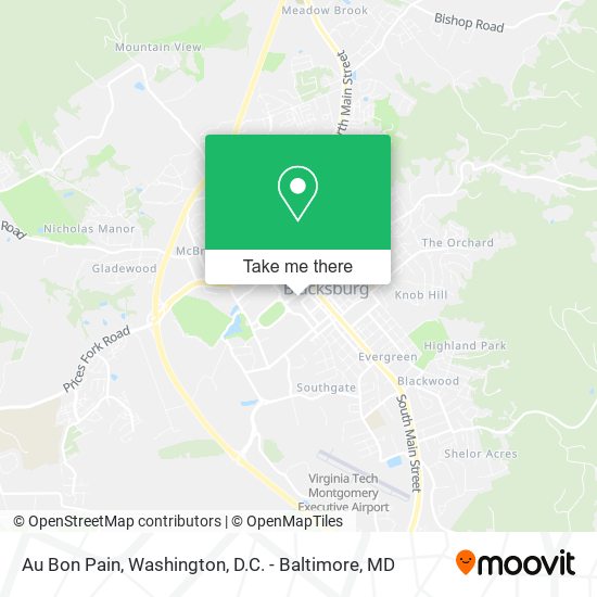 Au Bon Pain map