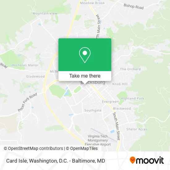 Card Isle map