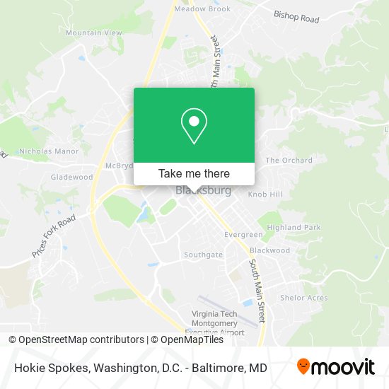 Hokie Spokes map