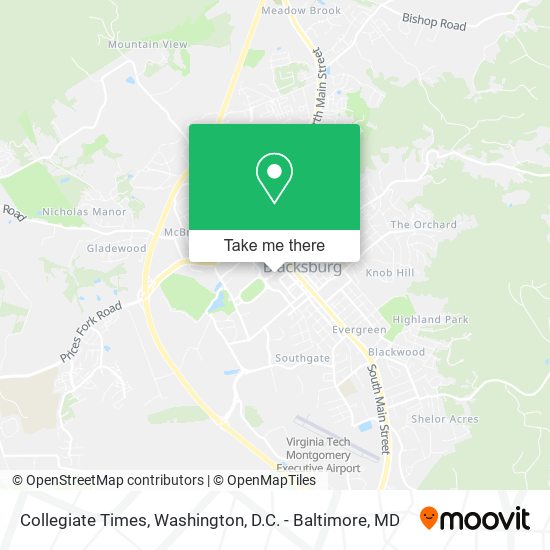 Mapa de Collegiate Times
