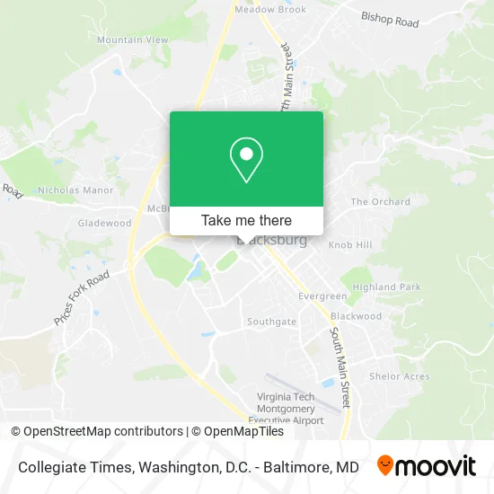 Collegiate Times map