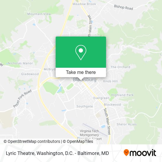 Lyric Theatre map