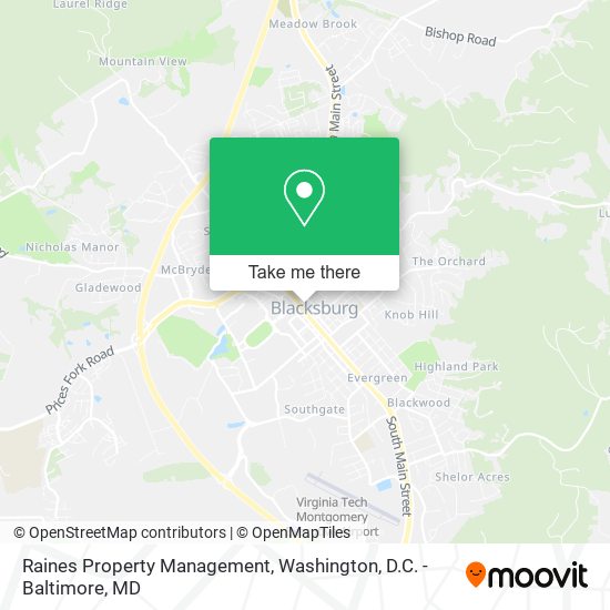 Raines Property Management map