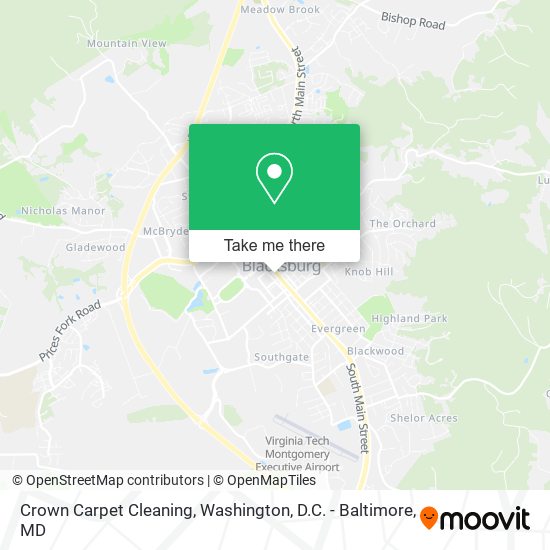 Crown Carpet Cleaning map
