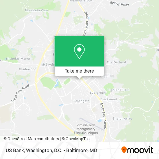 US Bank map