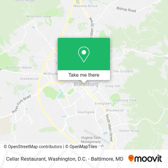 Cellar Restaurant map