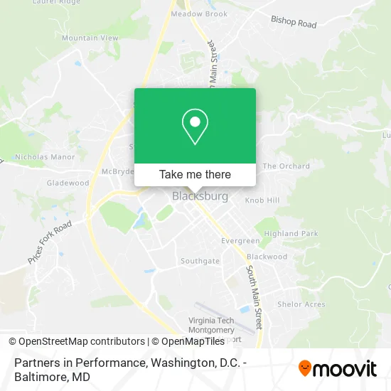 Partners in Performance map