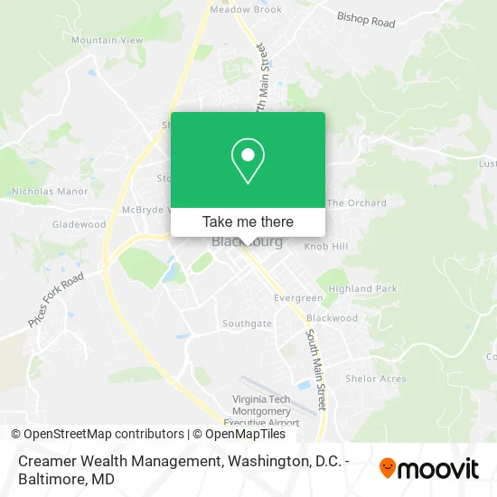 Creamer Wealth Management map