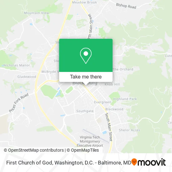 Mapa de First Church of God
